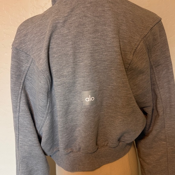 Alo Sweet Escape Cropped Zip Up Hoodie - size Small - Picture 6 of 8